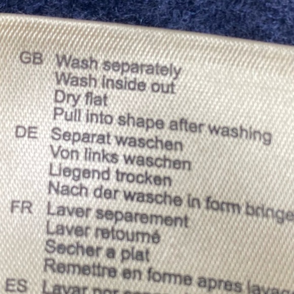 Scotch & Soda Women’s Navy Wool/Cashmere Mock Neck Sweater S LUXURIOUS - Picture 12 of 13